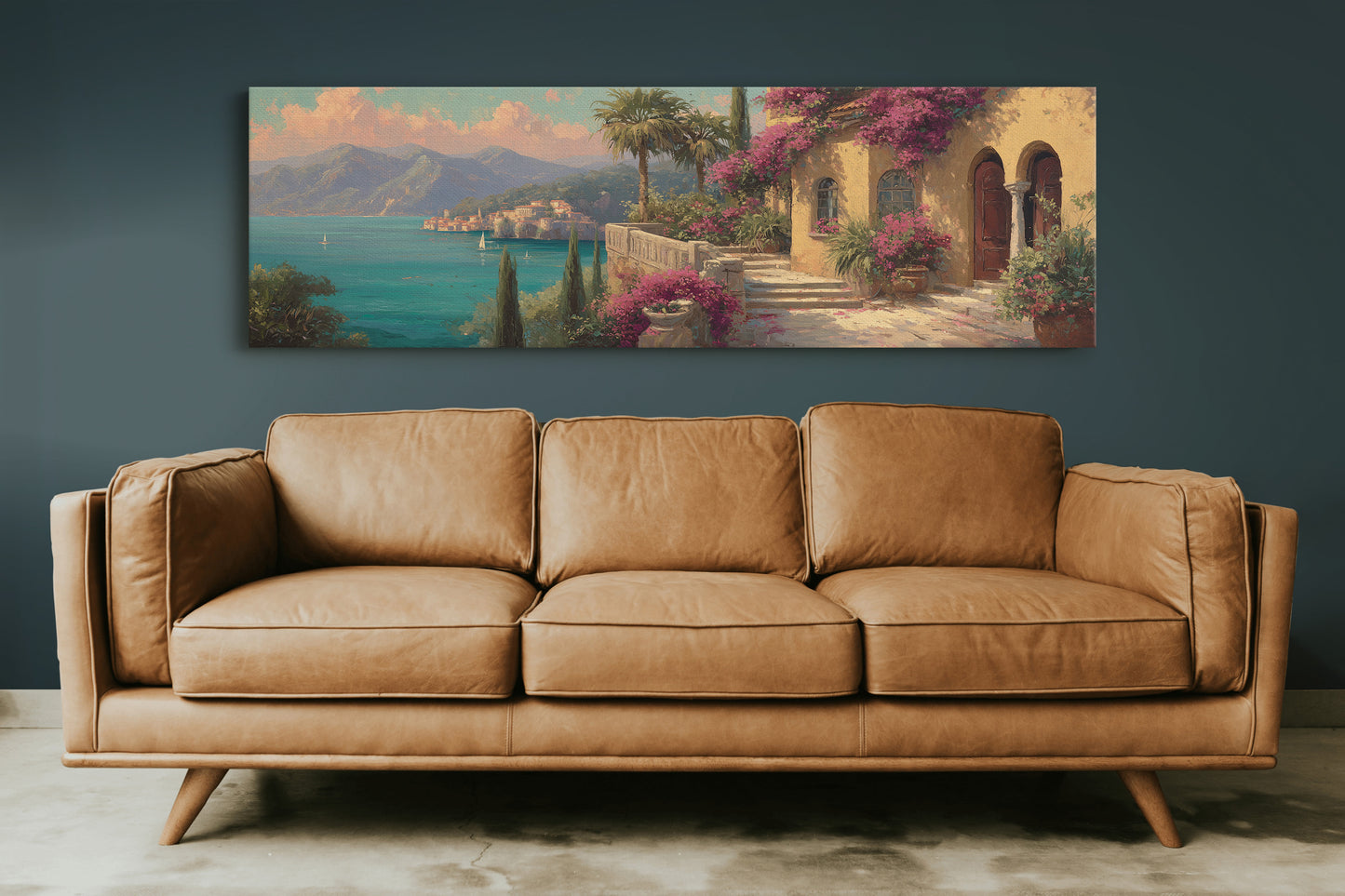 Terrace Overlooking The Blue Coast