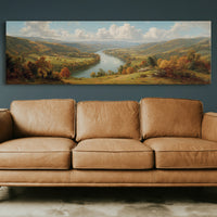 Autumn Valley Along The Riverbend