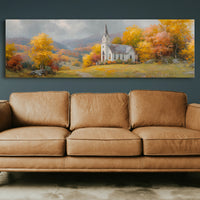 Autumn Light On The Hilltop Chapel