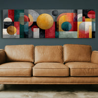Geometric Harmony In Bold Color