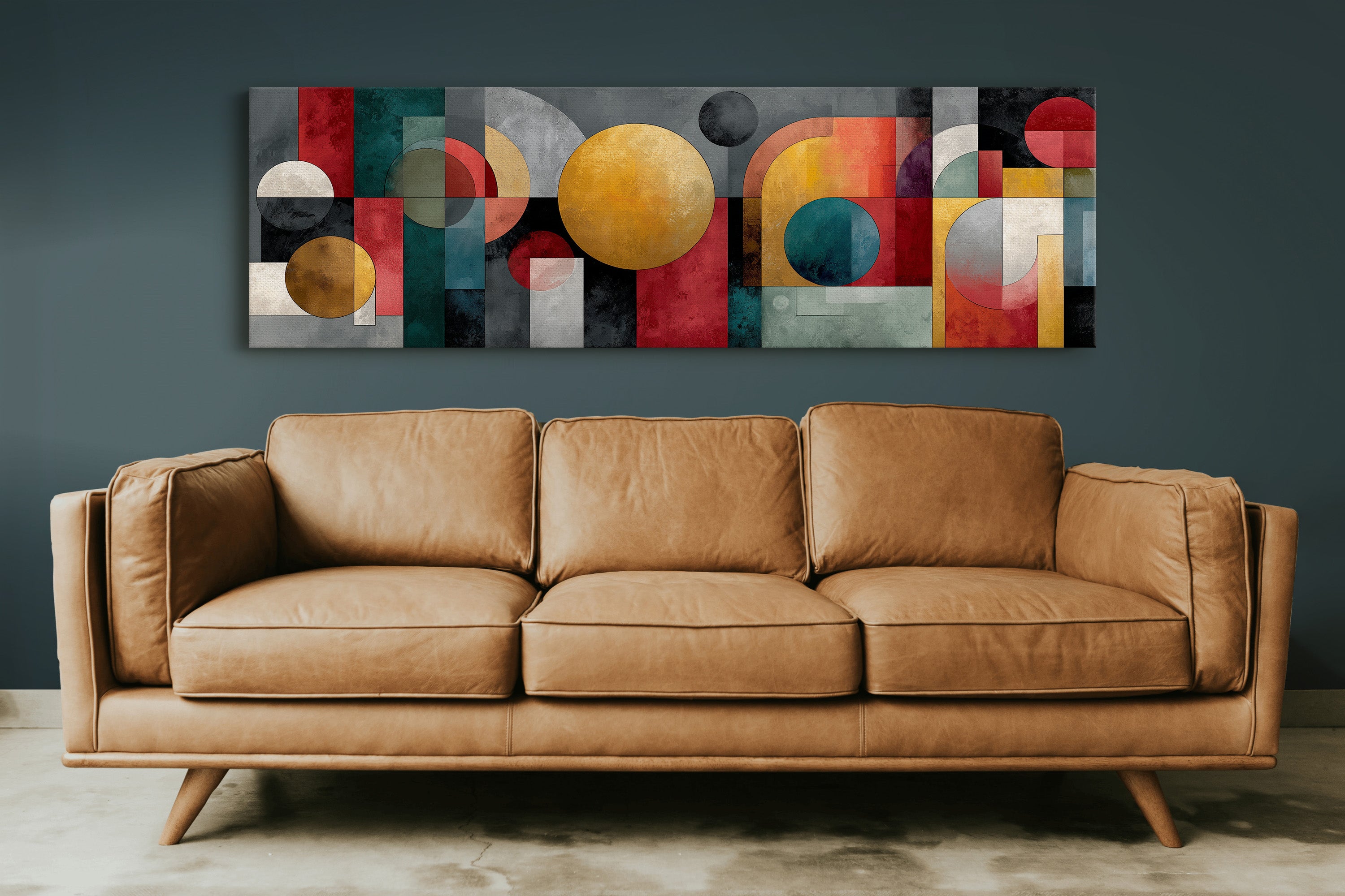 Geometric Harmony In Bold Color