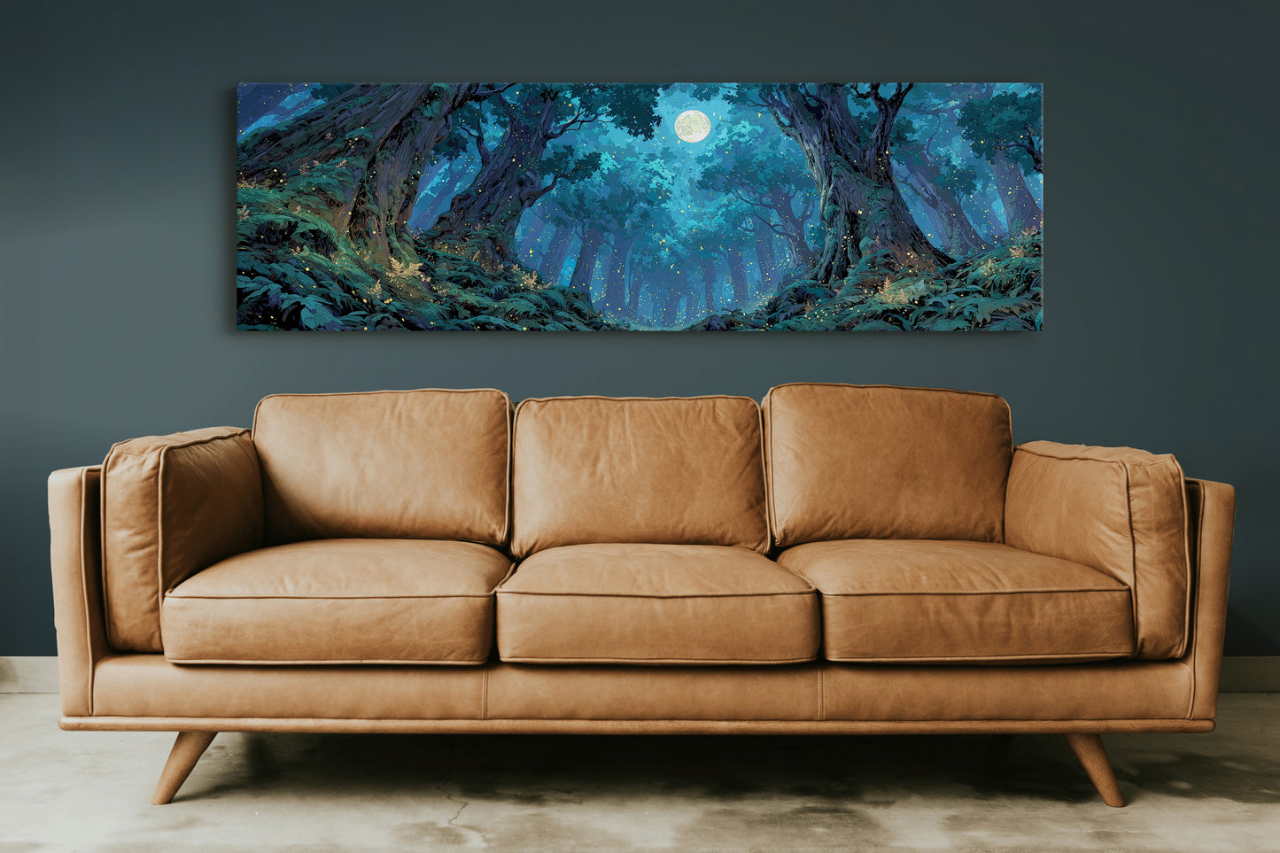 Moonlit Enchanted Forest Path
