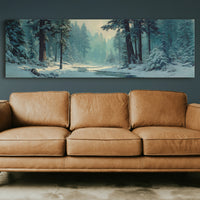 Snowy Forest Morning Light