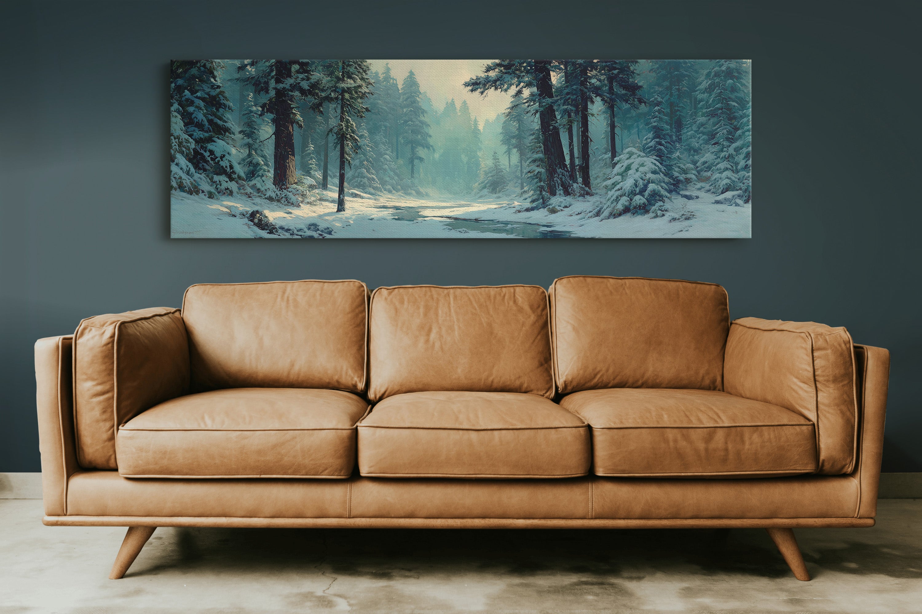 Snowy Forest Morning Light
