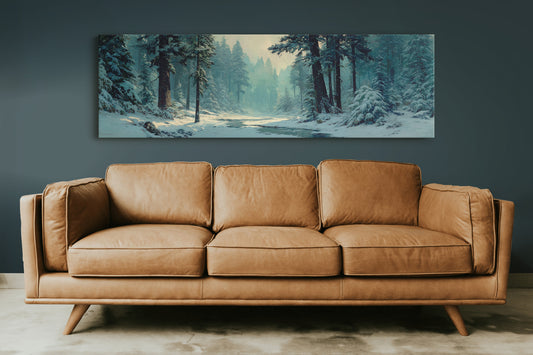 Snowy Forest Morning Light