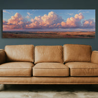 Sunlit Prairie Cloudscape