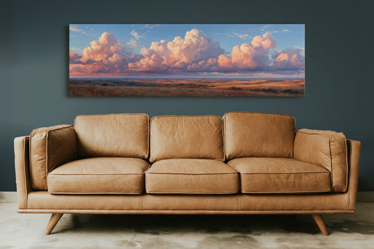 Sunlit Prairie Cloudscape