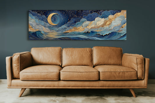 Celestial Moonlit Waves