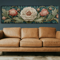 Vintage Peony Blooming Garden