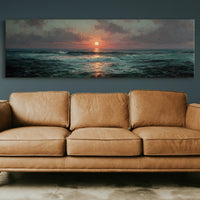 Crimson Ocean Sunset