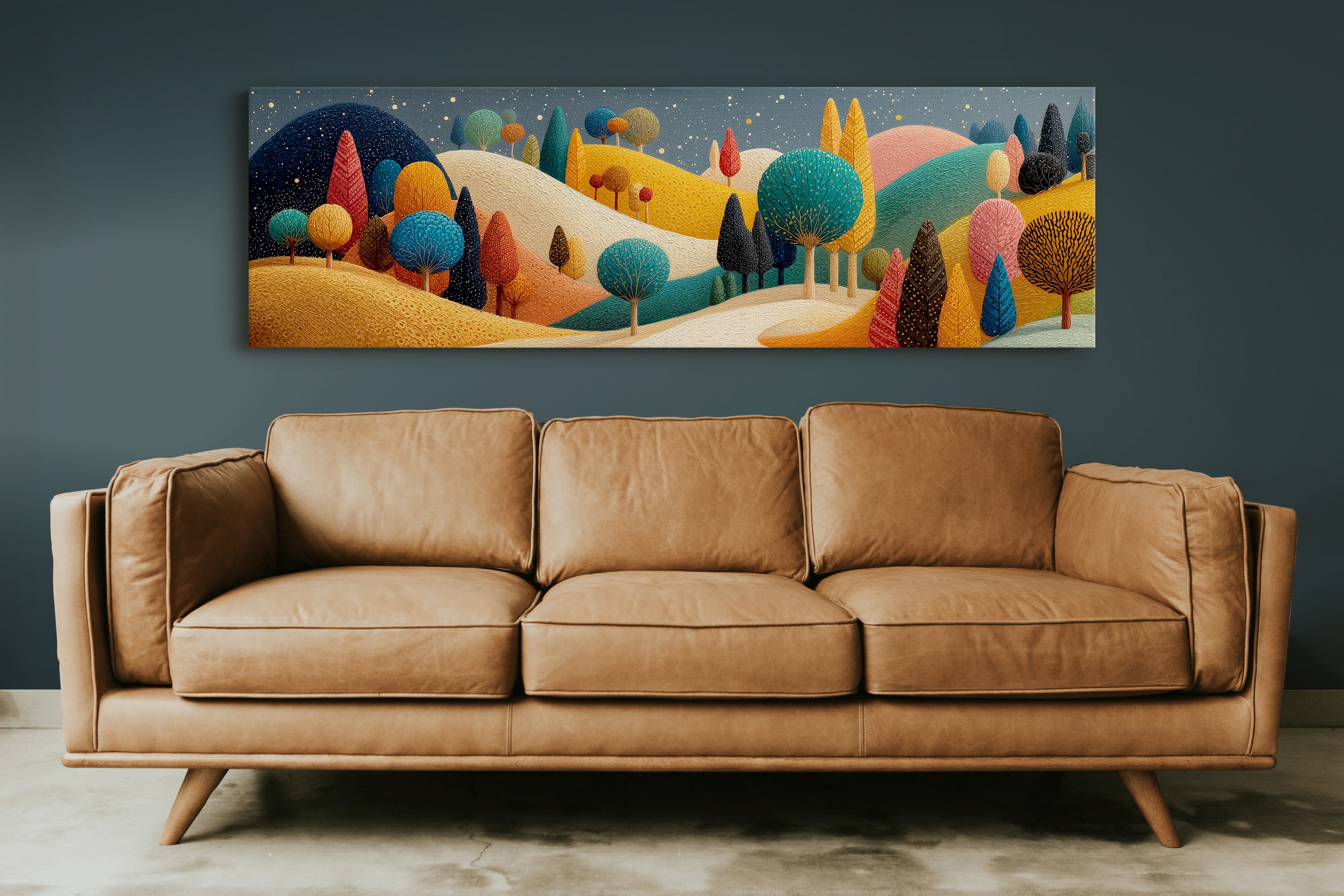 Whimsical Starlit Hills