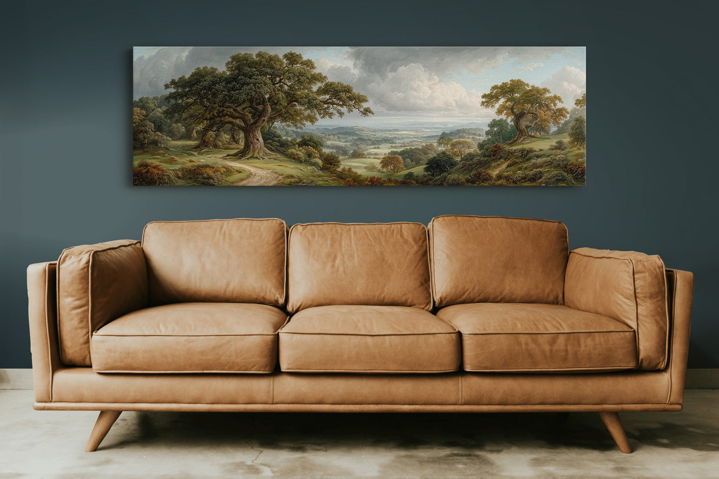 Ancient Oaks Over Rolling Valleys