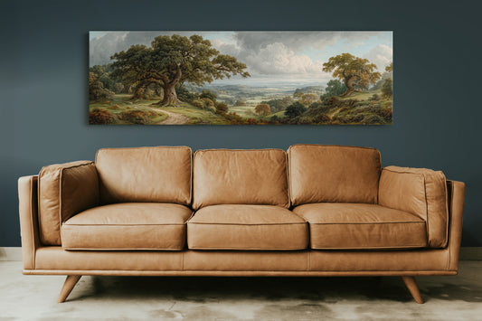 Ancient Oaks Over Rolling Valleys