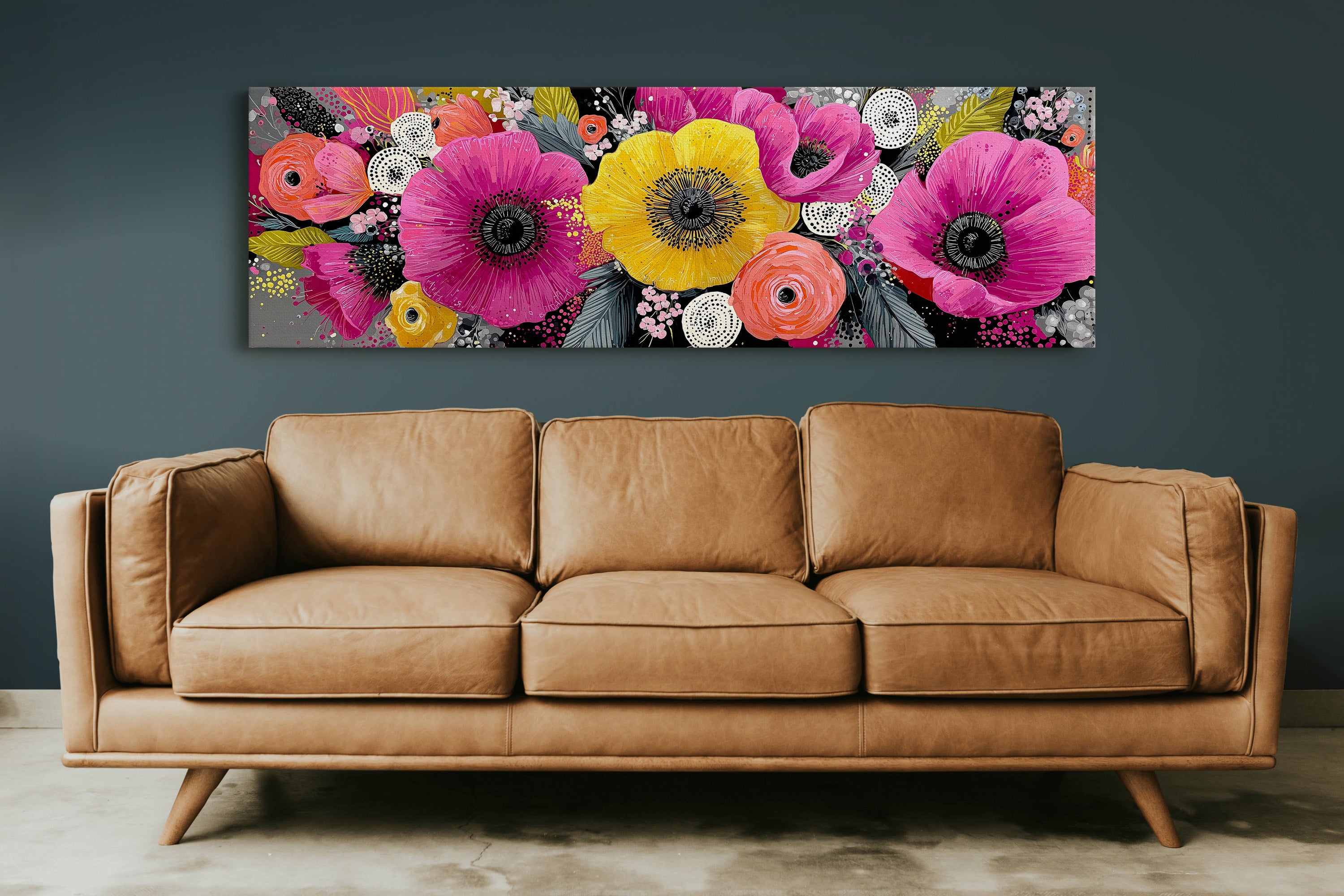 Vibrant Modern Floral Burst
