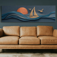 Sails Through Copper Sunset