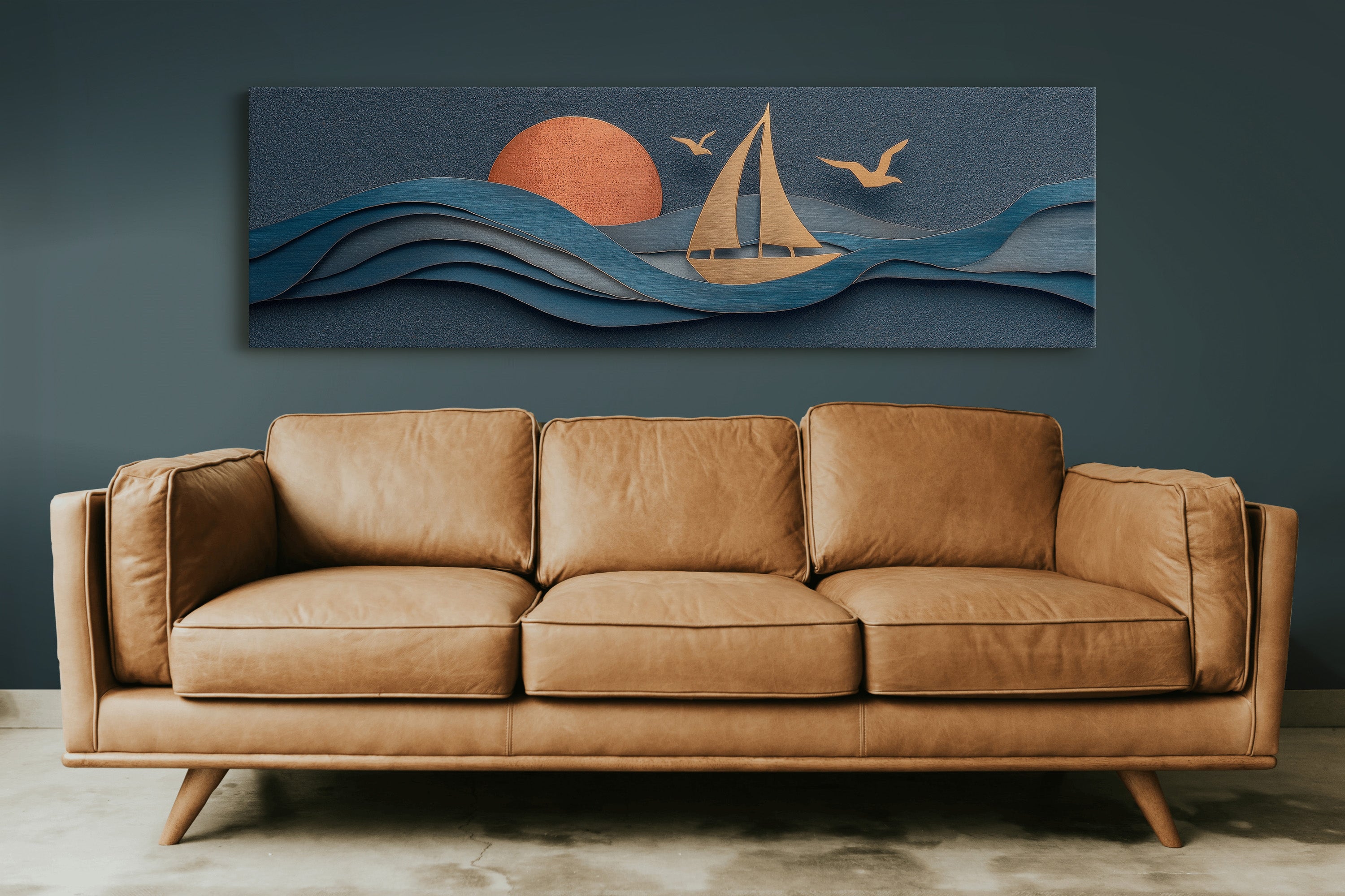 Sails Through Copper Sunset