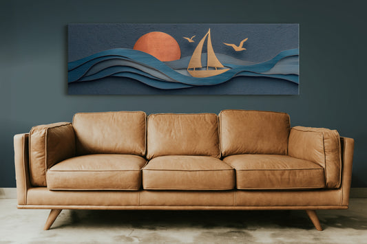 Sails Through Copper Sunset