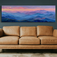 Pastel Mountains Drift at Dusk
