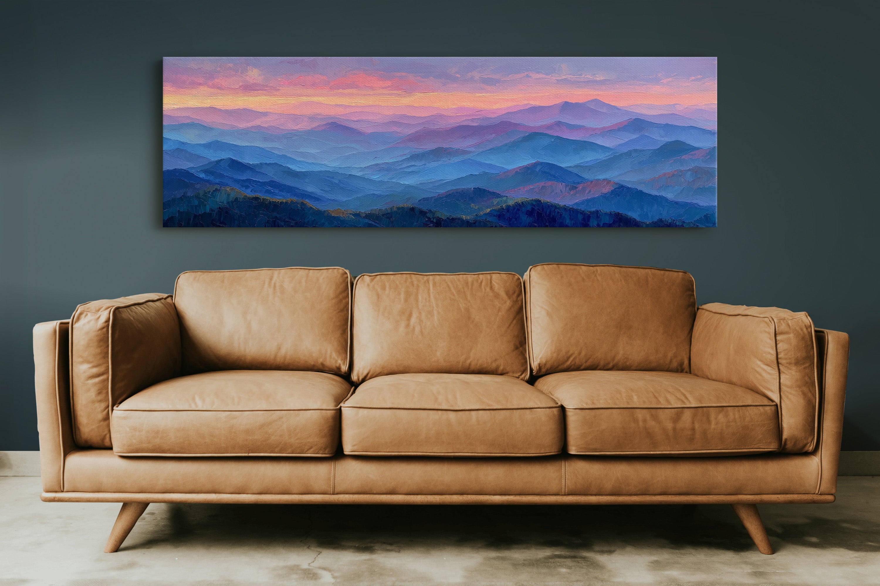 Pastel Mountains Drift at Dusk
