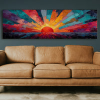 Sunburst in Painted Fire