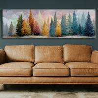 Winter Pines in Painted Light