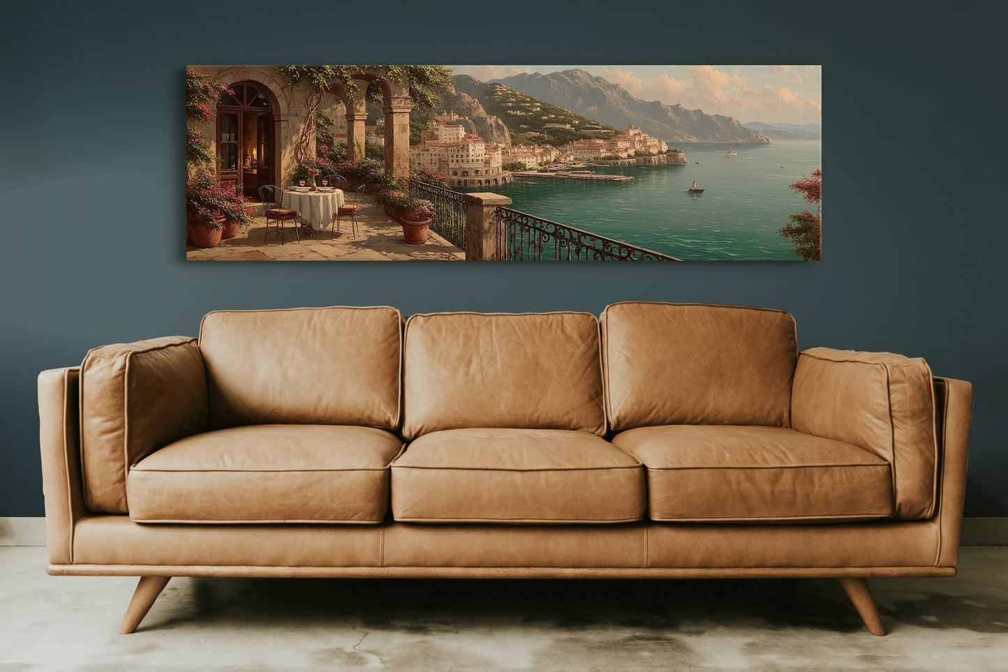 Sunset Terrace Above the Coast