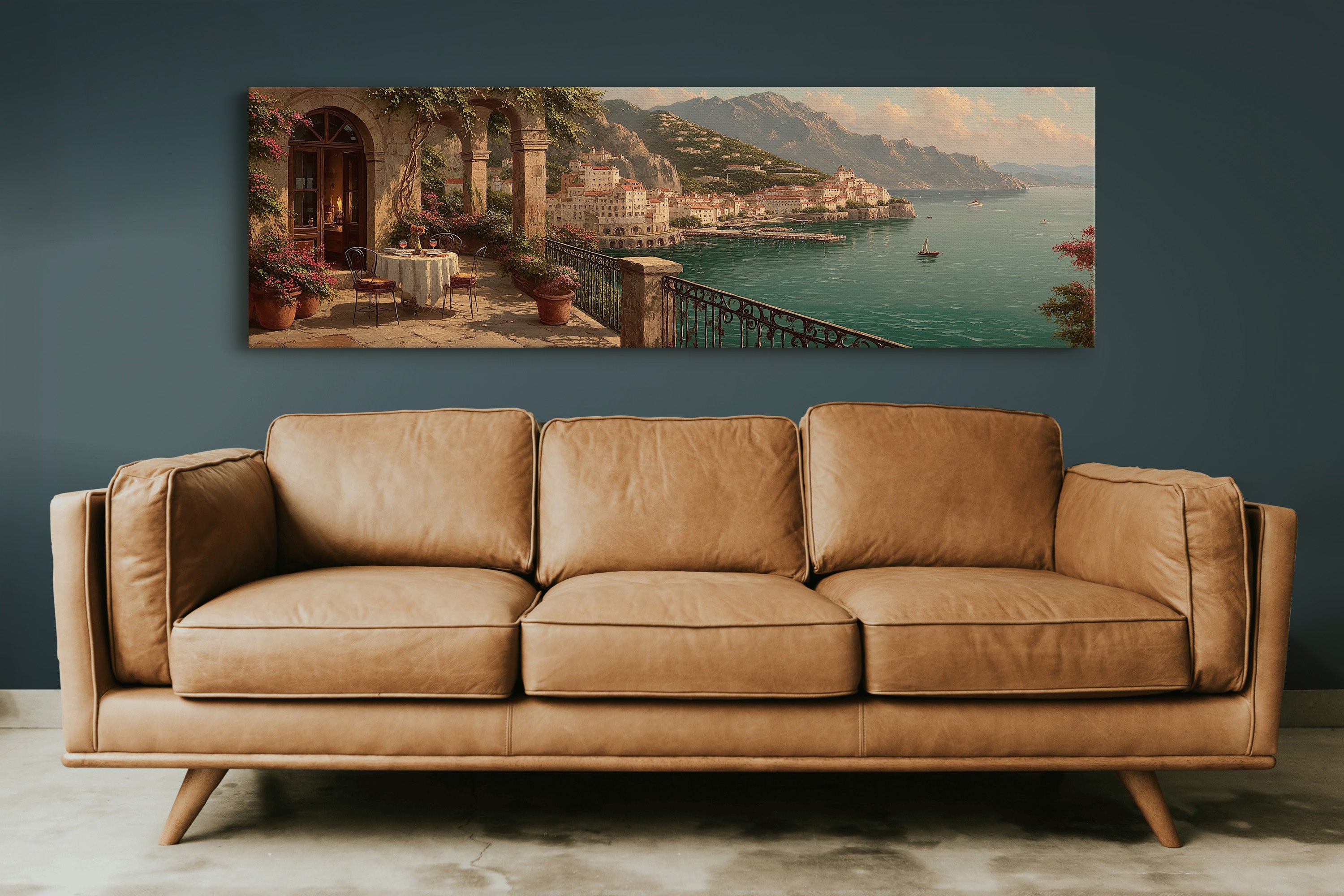 Sunset Terrace Above the Coast