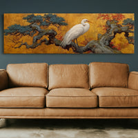 Heron Among Golden Pines