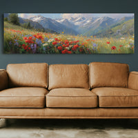 Wildflowers Beneath the Peaks