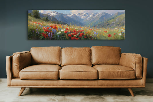 Wildflowers Beneath the Peaks