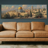 Golden Dome Above the Ancient Walls