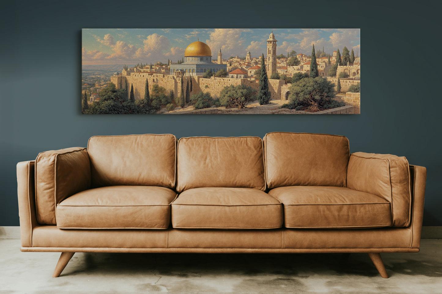 Golden Dome Above the Ancient Walls