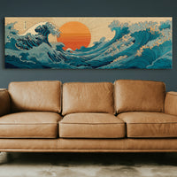 Waves Rise To Meet the Sun