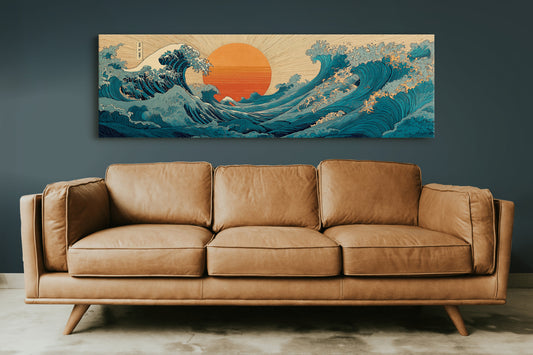 Waves Rise To Meet the Sun