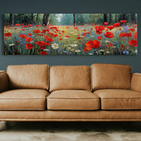 Red Blossoms Beneath the Pines