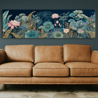 Lotus Garden Under Midnight Blue