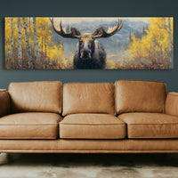 Moose Among the Golden Aspens
