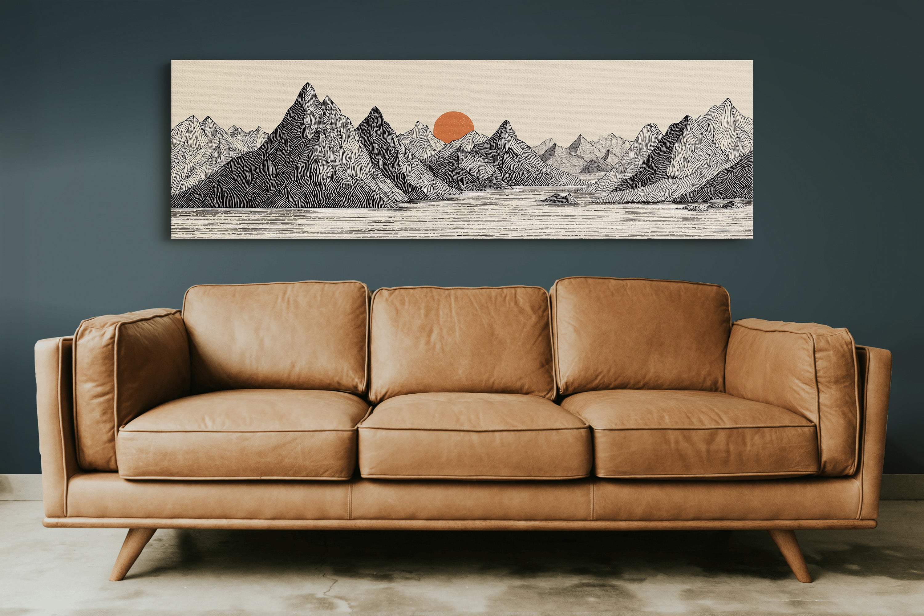 Sun Rises Over Carved Peaks