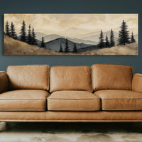 Dawn Mist Over Quiet Pines