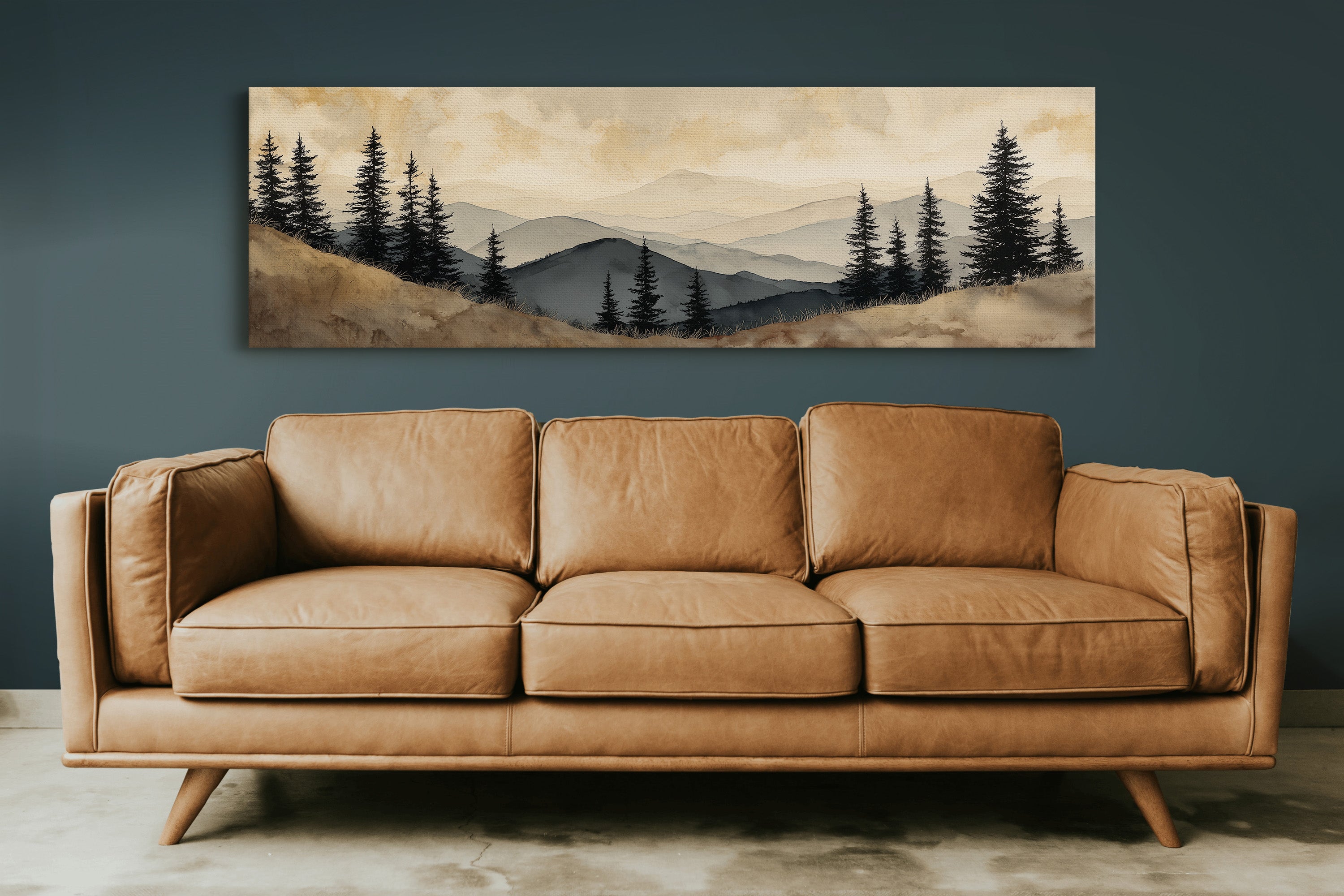 Dawn Mist Over Quiet Pines