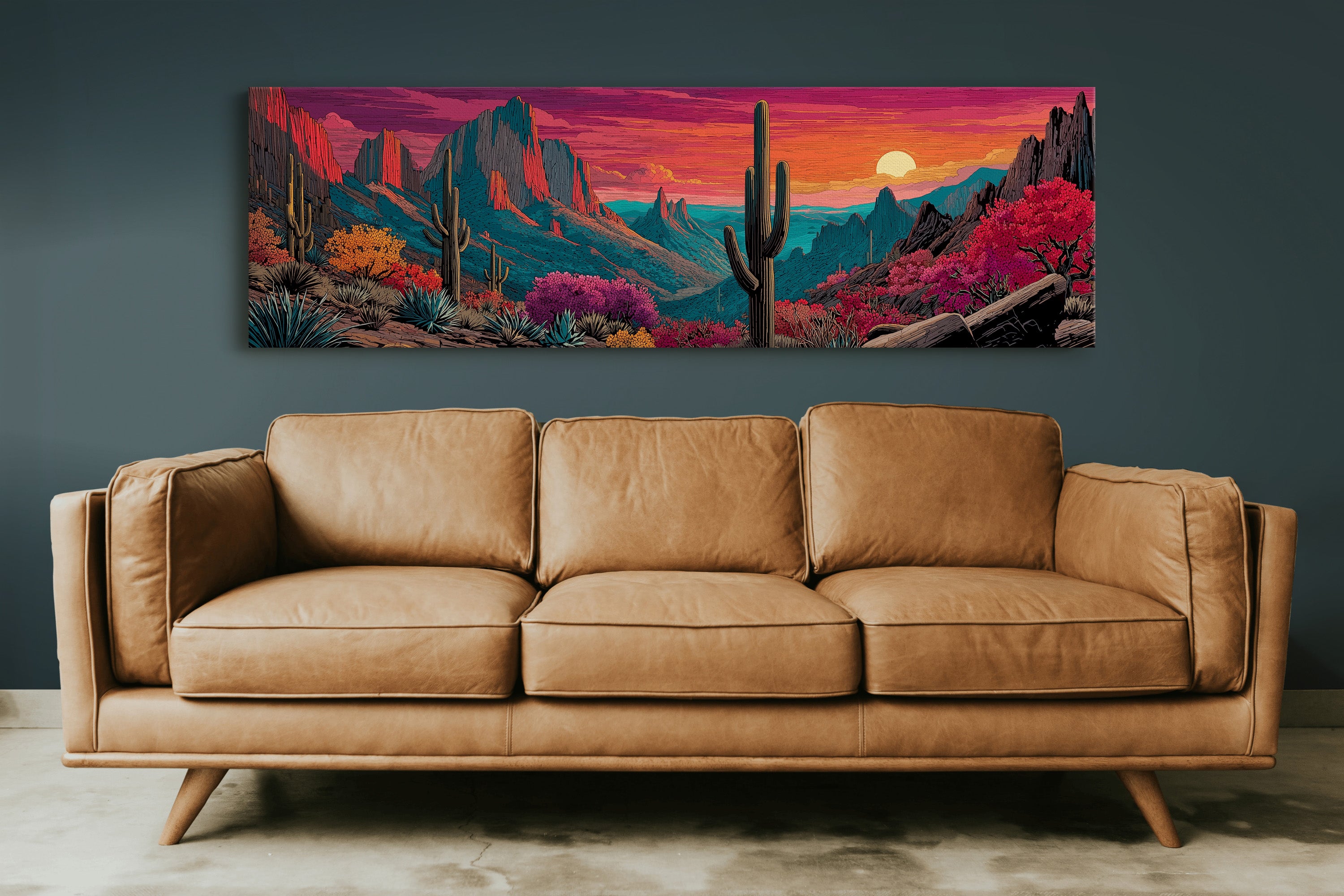 Desert Sunfall in Painted Canyons