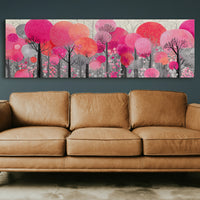 Blossoms in a Crimson Forest