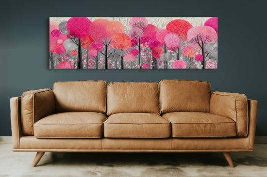 Blossoms in a Crimson Forest