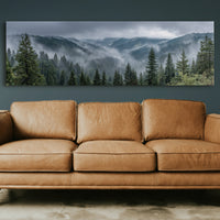 Mist Rolling Through the Evergreen Hills