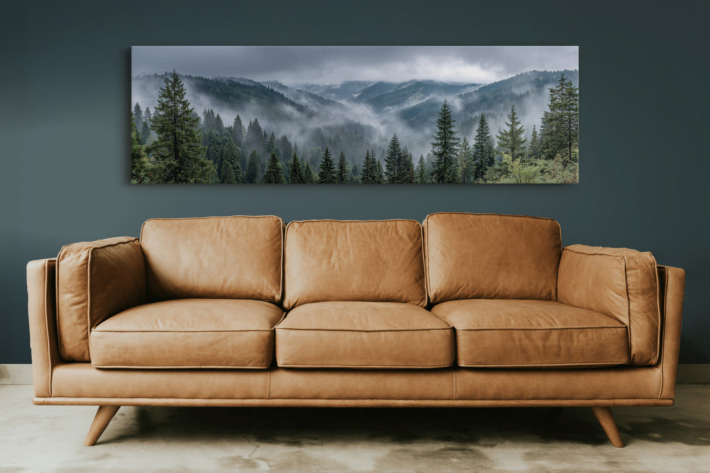 Mist Rolling Through the Evergreen Hills