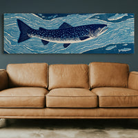 River Drift Beneath Blue Currents