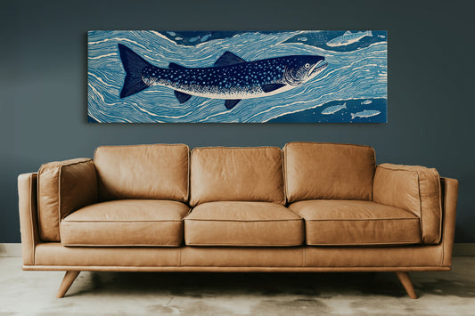 River Drift Beneath Blue Currents