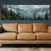 Mist Rising Through Evergreen Valleys