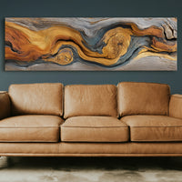 Golden Grain in Weathered Wood