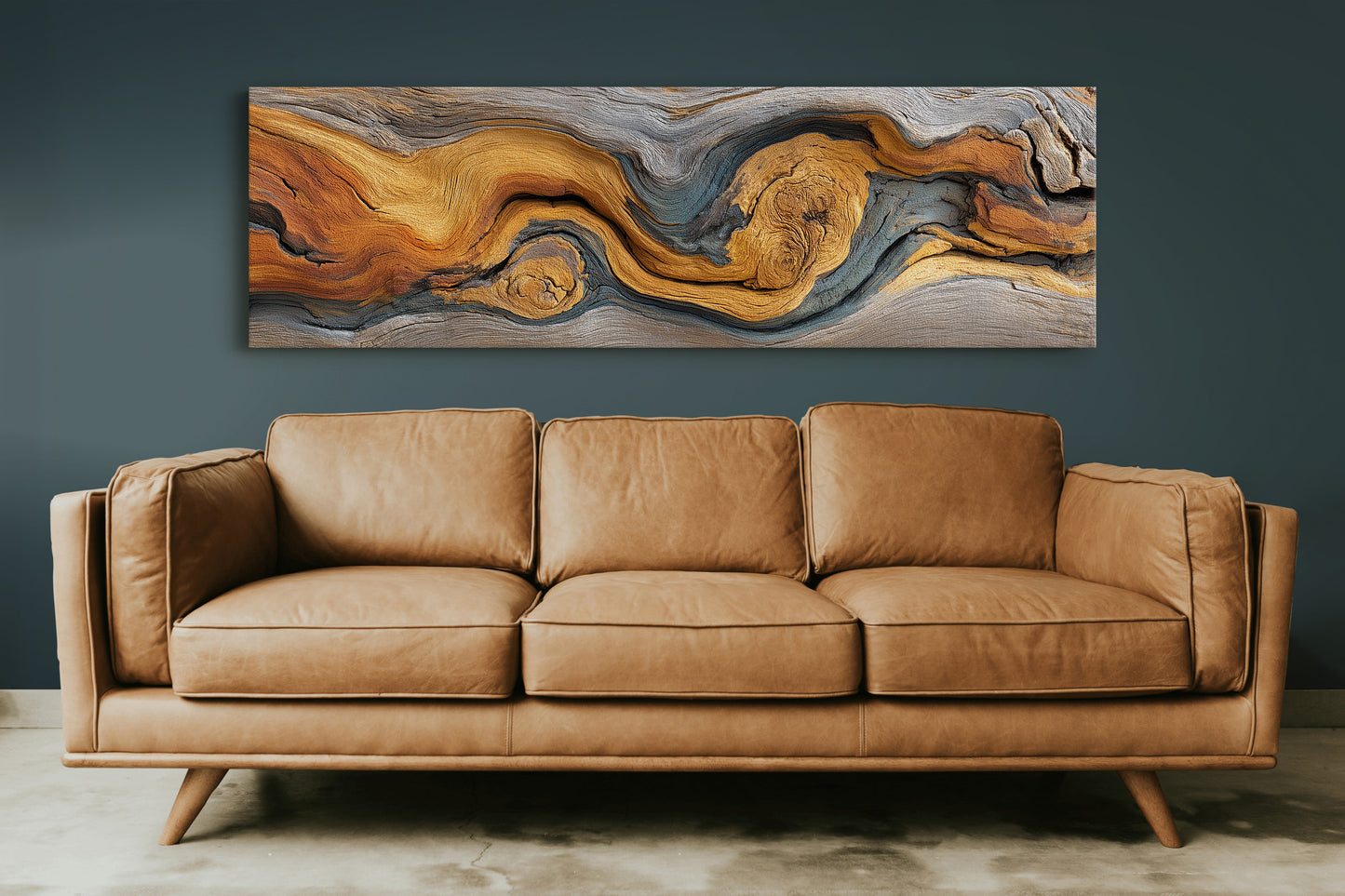 Golden Grain in Weathered Wood